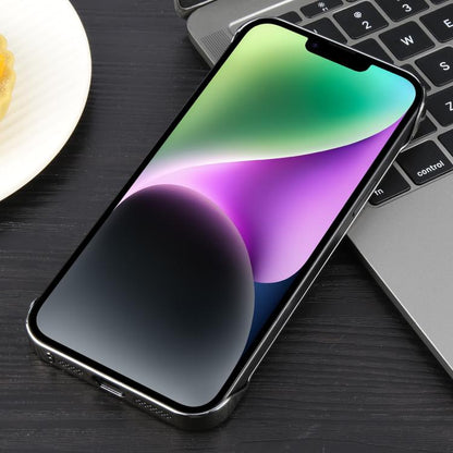 For iPhone 14 / 13 Electroplating Frameless Frosted Anti-Glare PC MagSafe Phone Case(Titanium Gray) - iPhone 14 Cases by buy2fix | Online Shopping UK | buy2fix