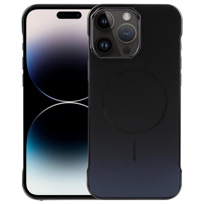 For iPhone 14 Pro Electroplating Frameless Frosted Anti-Glare PC MagSafe Phone Case(Black) - iPhone 14 Pro Cases by buy2fix | Online Shopping UK | buy2fix