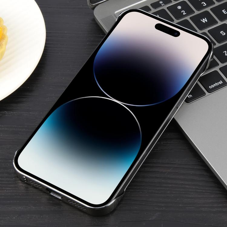 For iPhone 14 Pro Electroplating Frameless Frosted Anti-Glare PC MagSafe Phone Case(Titanium Gray) - iPhone 14 Pro Cases by buy2fix | Online Shopping UK | buy2fix