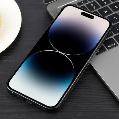 For iPhone 14 Pro Max Electroplating Frameless Frosted Anti-Glare PC MagSafe Phone Case(Black) - iPhone 14 Pro Max Cases by buy2fix | Online Shopping UK | buy2fix