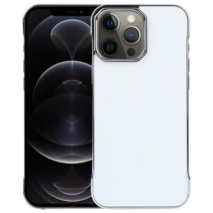 For iPhone 13 Pro Max / 12 Pro Max Electroplating Frameless Frosted Anti-Glare PC MagSafe Phone Case(Silver White) - iPhone 13 Pro Max Cases by buy2fix | Online Shopping UK | buy2fix