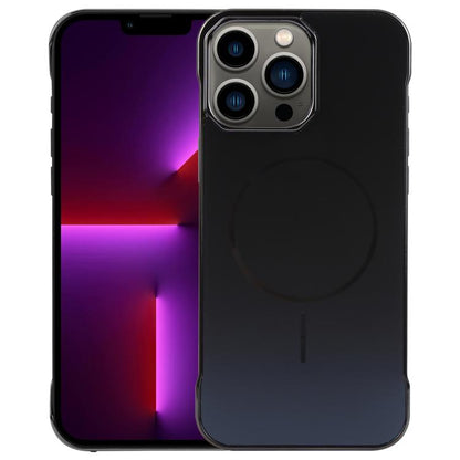 For iPhone 13 Pro Electroplating Frameless Frosted Anti-Glare PC MagSafe Phone Case(Black) - iPhone 13 Pro Cases by buy2fix | Online Shopping UK | buy2fix