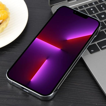 For iPhone 13 Pro Electroplating Frameless Frosted Anti-Glare PC MagSafe Phone Case(Silver White) - iPhone 13 Pro Cases by buy2fix | Online Shopping UK | buy2fix