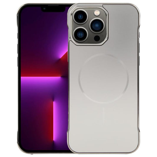 For iPhone 13 Pro Electroplating Frameless Frosted Anti-Glare PC MagSafe Phone Case(Titanium Gray) - iPhone 13 Pro Cases by buy2fix | Online Shopping UK | buy2fix