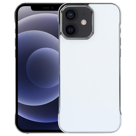 For iPhone 12 / 12 Pro Electroplating Frameless Frosted Anti-Glare PC MagSafe Phone Case(Silver White) - iPhone 12 / 12 Pro Cases by buy2fix | Online Shopping UK | buy2fix