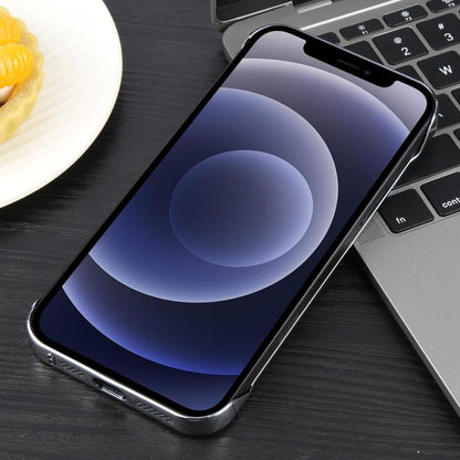 For iPhone 12 / 12 Pro Electroplating Frameless Frosted Anti-Glare PC MagSafe Phone Case(Silver White) - iPhone 12 / 12 Pro Cases by buy2fix | Online Shopping UK | buy2fix