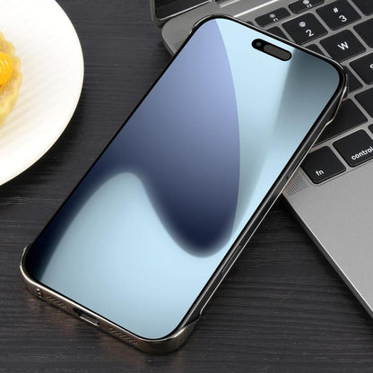 For iPhone 17 Pro Max Electroplating Frameless Frosted Anti-Glare PC MagSafe Phone Case(Desert Gold) - iPhone 17 Pro Max Cases by buy2fix | Online Shopping UK | buy2fix