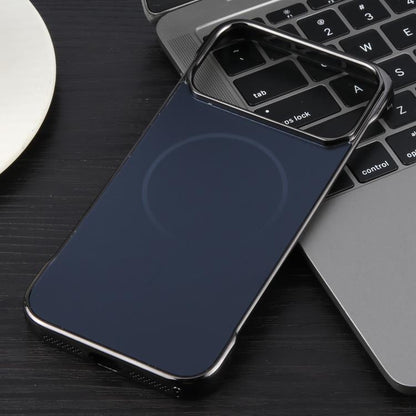 For iPhone 17 Pro Max Electroplating Frameless Frosted Anti-Glare PC MagSafe Phone Case(Black) - iPhone 17 Pro Max Cases by buy2fix | Online Shopping UK | buy2fix