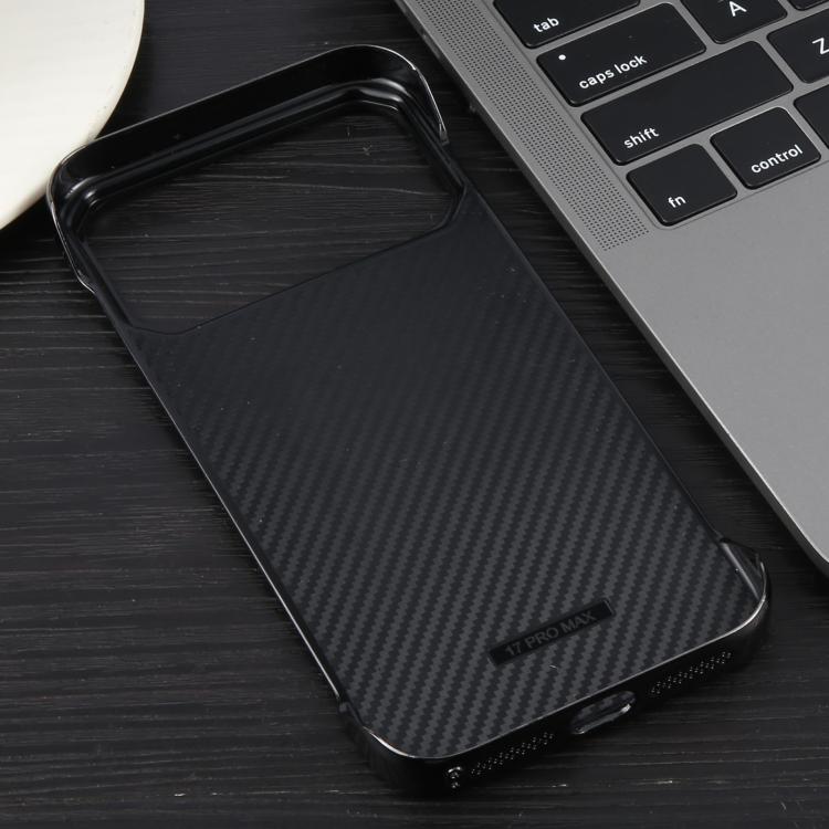 For iPhone 17 Pro Electroplating Frameless Frosted Anti-Glare PC MagSafe Phone Case(Black) - iPhone 17 Pro Cases by buy2fix | Online Shopping UK | buy2fix