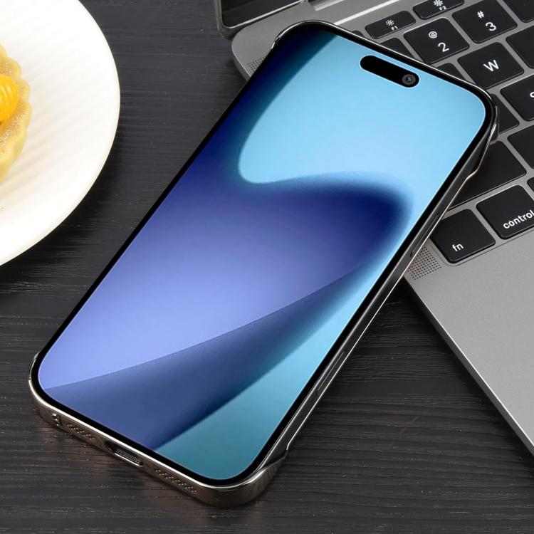 For iPhone 17 Electroplating Frameless Frosted Anti-Glare PC MagSafe Phone Case(Desert Gold) - iPhone 17 Cases by buy2fix | Online Shopping UK | buy2fix