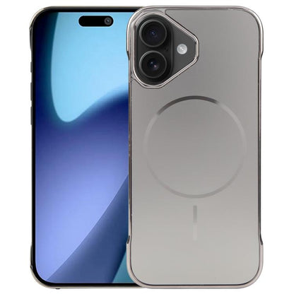 For iPhone 17 Electroplating Frameless Frosted Anti-Glare PC MagSafe Phone Case(Titanium Gray) - iPhone 17 Cases by buy2fix | Online Shopping UK | buy2fix