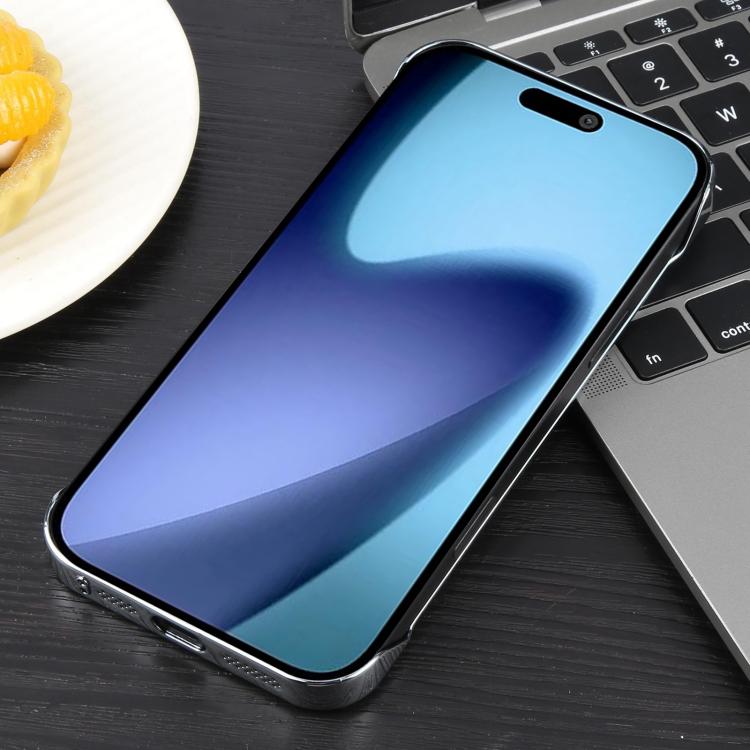 For iPhone Air Electroplating Frameless Frosted Anti-Glare PC MagSafe Phone Case(Silver White) - iPhone Air Cases by buy2fix | Online Shopping UK | buy2fix