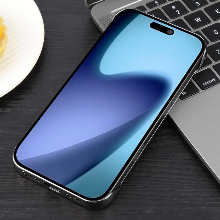 For iPhone 17 Air Electroplating Frameless Frosted Anti-Glare PC MagSafe Phone Case(Titanium Gray) - iPhone 17 Air Cases by buy2fix | Online Shopping UK | buy2fix