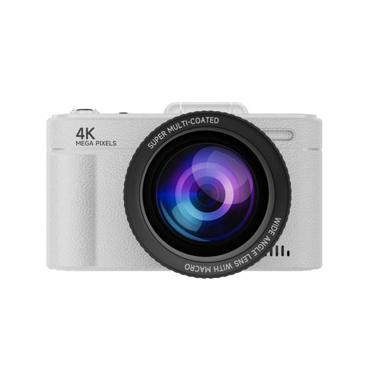 V5 64MP Retro Digital Camera 4K Recording 180 Flip Screen, Style:Large Lens(White) - Children Cameras by buy2fix | Online Shopping UK | buy2fix