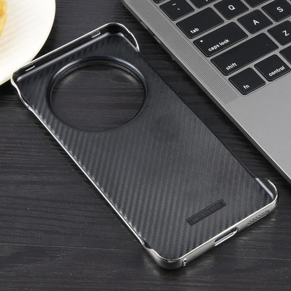 For Huawei Mate 60 Electroplating Frameless Frosted Anti-Glare PC MagSafe Phone Case(Silver White) - Huawei Cases by buy2fix | Online Shopping UK | buy2fix