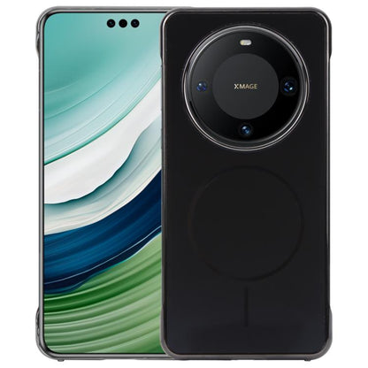 For Huawei Mate 60 Pro Electroplating Frameless Frosted Anti-Glare PC MagSafe Phone Case(Black) - Huawei Cases by buy2fix | Online Shopping UK | buy2fix