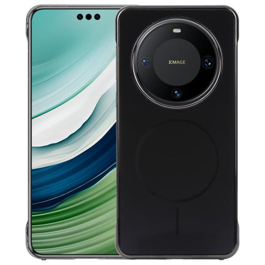 For Huawei Mate 60 Pro Electroplating Frameless Frosted Anti-Glare PC MagSafe Phone Case(Black) - Huawei Cases by buy2fix | Online Shopping UK | buy2fix