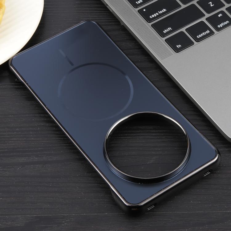 For Huawei Mate 60 Pro Electroplating Frameless Frosted Anti-Glare PC MagSafe Phone Case(Black) - Huawei Cases by buy2fix | Online Shopping UK | buy2fix