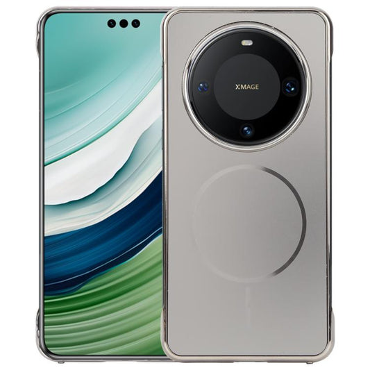 For Huawei Mate 60 Pro Electroplating Frameless Frosted Anti-Glare PC MagSafe Phone Case(Titanium Gray) - Huawei Cases by buy2fix | Online Shopping UK | buy2fix