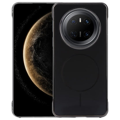 For Huawei Mate 70 Electroplating Frameless Frosted Anti-Glare PC MagSafe Phone Case(Black) - Huawei Cases by buy2fix | Online Shopping UK | buy2fix