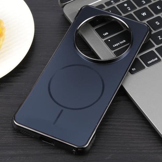 For Huawei Mate 70 Electroplating Frameless Frosted Anti-Glare PC MagSafe Phone Case(Black) - Huawei Cases by buy2fix | Online Shopping UK | buy2fix