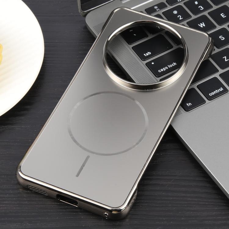 For Huawei Mate 70 Electroplating Frameless Frosted Anti-Glare PC MagSafe Phone Case(Titanium Gray) - Huawei Cases by buy2fix | Online Shopping UK | buy2fix