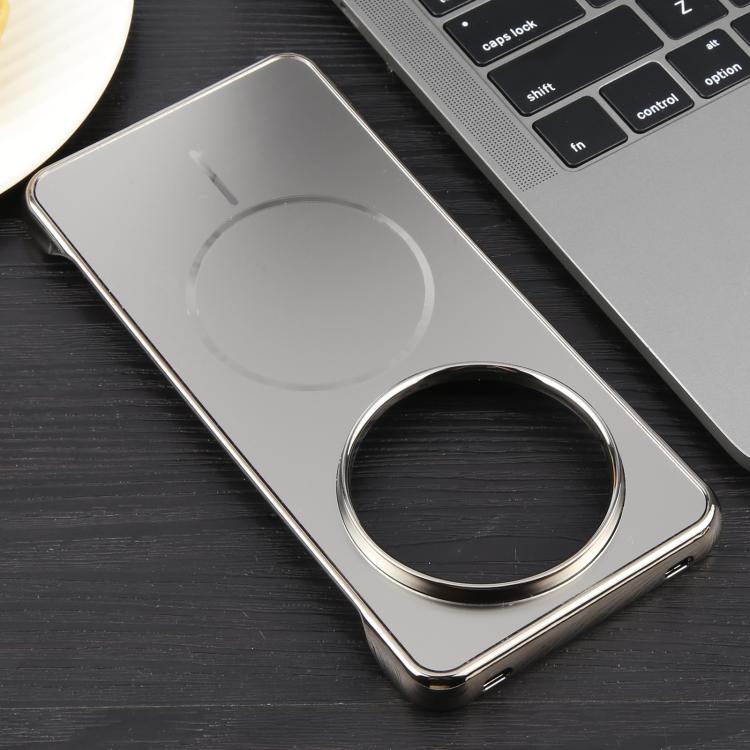 For Huawei Mate 70 Electroplating Frameless Frosted Anti-Glare PC MagSafe Phone Case(Titanium Gray) - Huawei Cases by buy2fix | Online Shopping UK | buy2fix