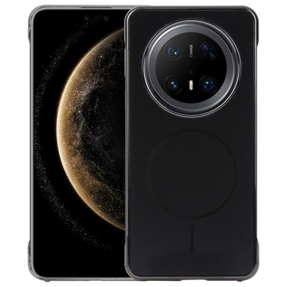 For Huawei Mate 70 Pro Electroplating Frameless Frosted Anti-Glare PC MagSafe Phone Case(Black) - Huawei Cases by buy2fix | Online Shopping UK | buy2fix