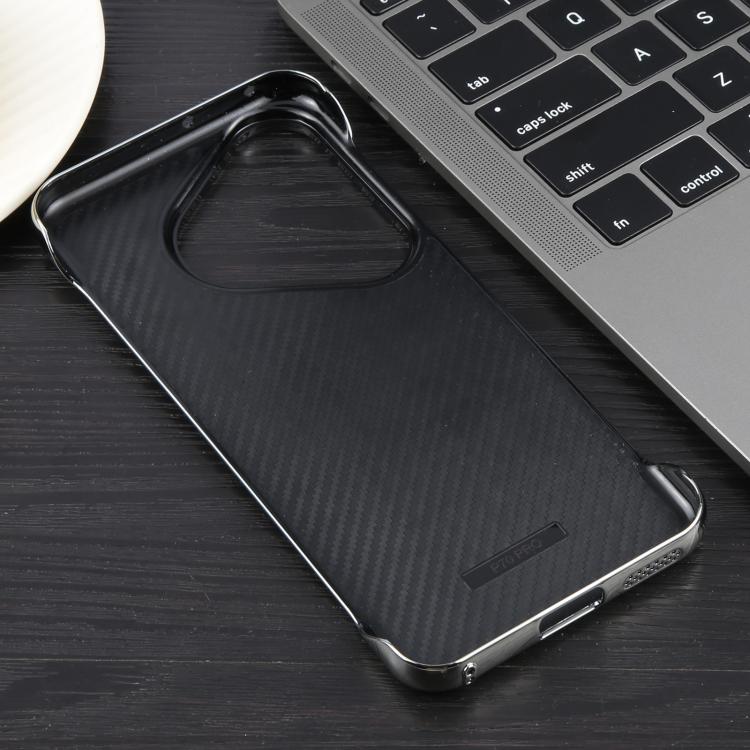 For Huawei Pura 70 Electroplating Frameless Frosted Anti-Glare PC MagSafe Phone Case(Silver White) - Huawei Cases by buy2fix | Online Shopping UK | buy2fix