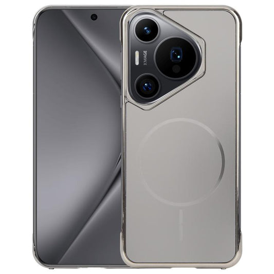 For Huawei Pura 70 Pro / 70 Pro+ Electroplating Frameless Frosted Anti-Glare PC MagSafe Phone Case(Titanium Gray) - Huawei Cases by buy2fix | Online Shopping UK | buy2fix
