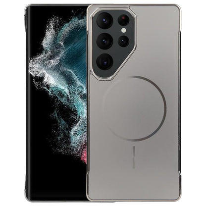 For Samsung Galaxy S22 Ultra 5G Electroplating Frameless Frosted Anti-Glare PC MagSafe Phone Case(Titanium Gray) - Galaxy S22 Ultra 5G Cases by buy2fix | Online Shopping UK | buy2fix