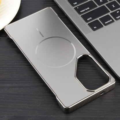 For Samsung Galaxy S22 Ultra 5G Electroplating Frameless Frosted Anti-Glare PC MagSafe Phone Case(Titanium Gray) - Galaxy S22 Ultra 5G Cases by buy2fix | Online Shopping UK | buy2fix