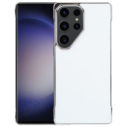 For Samsung Galaxy S23 Ultra 5G Electroplating Frameless Frosted Anti-Glare PC MagSafe Phone Case(Silver White) - Galaxy S23 Ultra 5G Cases by buy2fix | Online Shopping UK | buy2fix