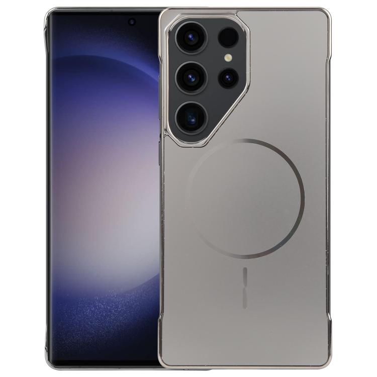 For Samsung Galaxy S23 Ultra 5G Electroplating Frameless Frosted Anti-Glare PC MagSafe Phone Case(Titanium Gray) - Galaxy S23 Ultra 5G Cases by buy2fix | Online Shopping UK | buy2fix