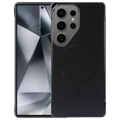 For Samsung Galaxy S24 Ultra 5G Electroplating Frameless Frosted Anti-Glare PC MagSafe Phone Case(Black) - Galaxy S24 Ultra 5G Cases by buy2fix | Online Shopping UK | buy2fix