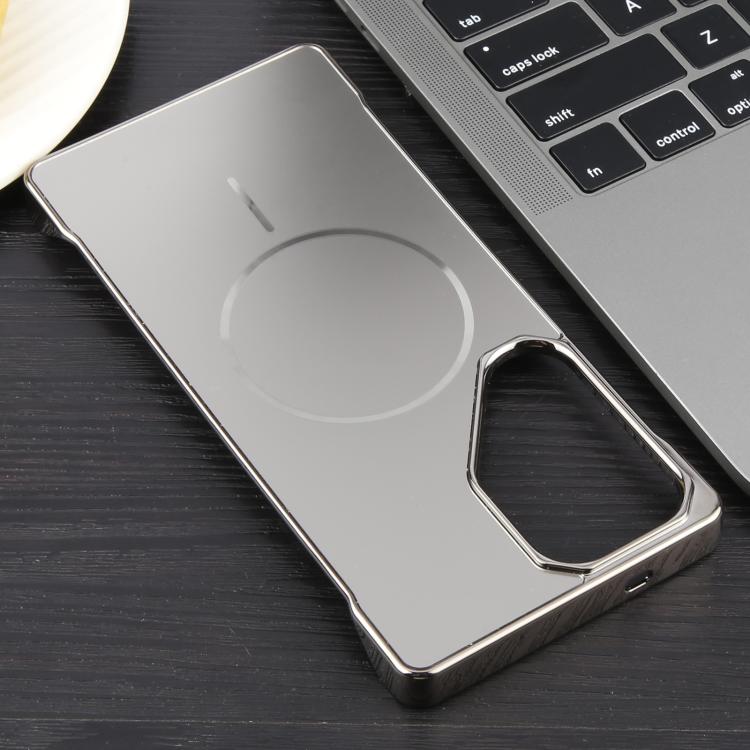 For Samsung Galaxy S24 Ultra 5G Electroplating Frameless Frosted Anti-Glare PC MagSafe Phone Case(Titanium Gray) - Galaxy S24 Ultra 5G Cases by buy2fix | Online Shopping UK | buy2fix