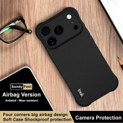 For iPhone 17 Pro imak Shockproof Airbag TPU Phone Case(Matte Black) - iPhone 17 Pro Cases by imak | Online Shopping UK | buy2fix
