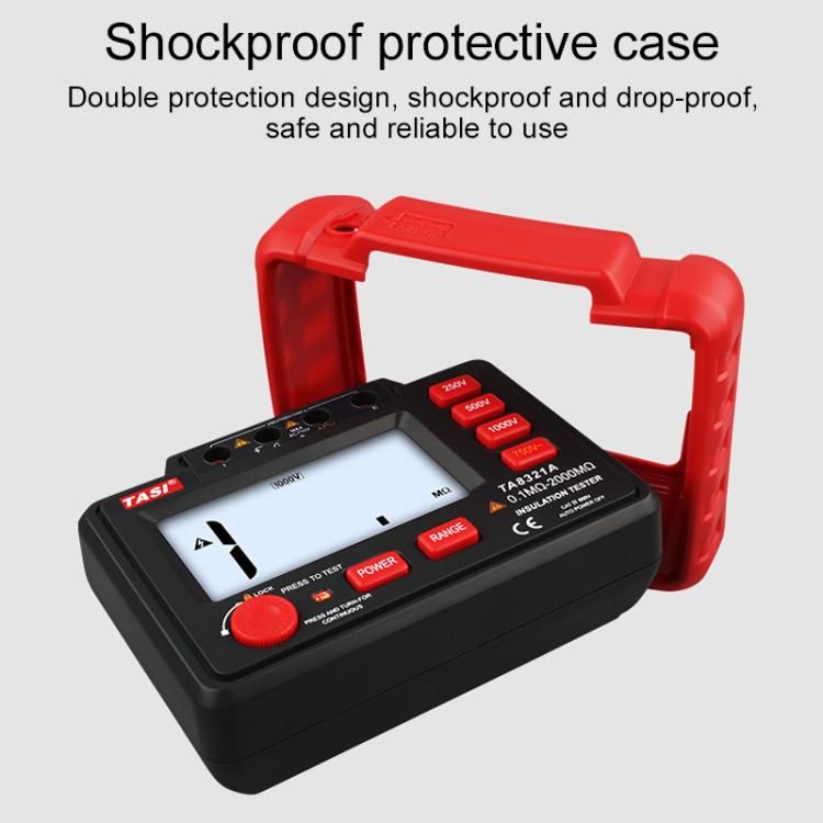 TASI TA8322A High Voltage Digital Electronic Meter Insulation Resistance Tester - Current & Voltage Tester by TASI | Online Shopping UK | buy2fix