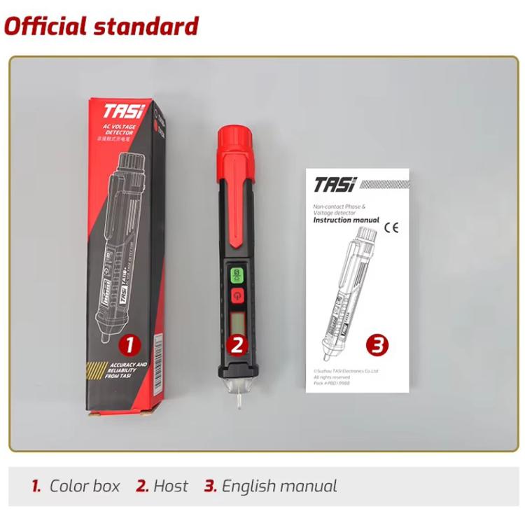 TASI TA11B+ Non-contact Inductive LCD Digital Display Tester - Current & Voltage Tester by TASI | Online Shopping UK | buy2fix