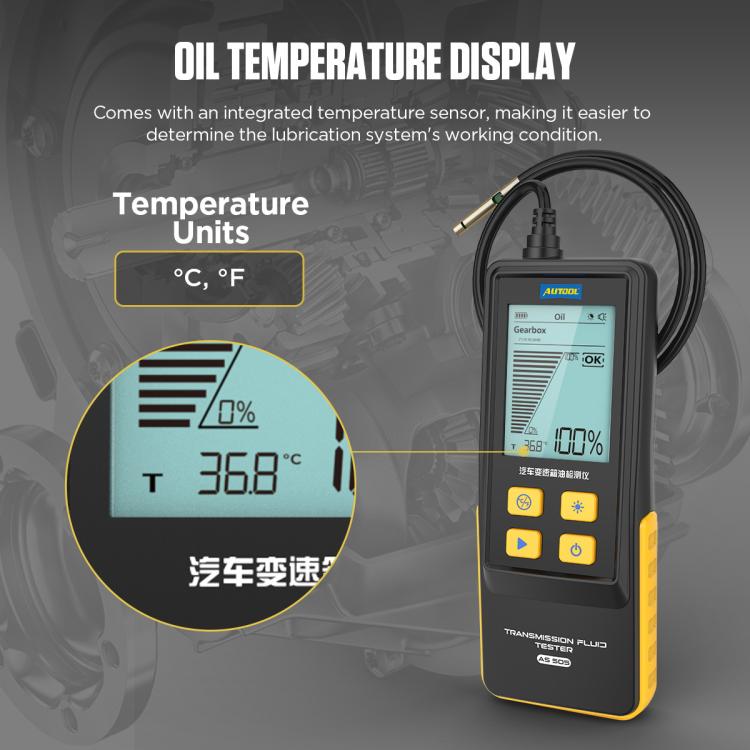 AUTOOL AS505 Car Gearbox Oil Test Detector Transmission Fluid Quality Diagnostic Tool(Black) - Electronic Test by buy2fix | Online Shopping UK | buy2fix