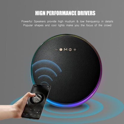 LP19 HI-FI Sound RGB Light BT Speaker Home System Theatre Music Player(Black) - Desktop Speaker by buy2fix | Online Shopping UK | buy2fix