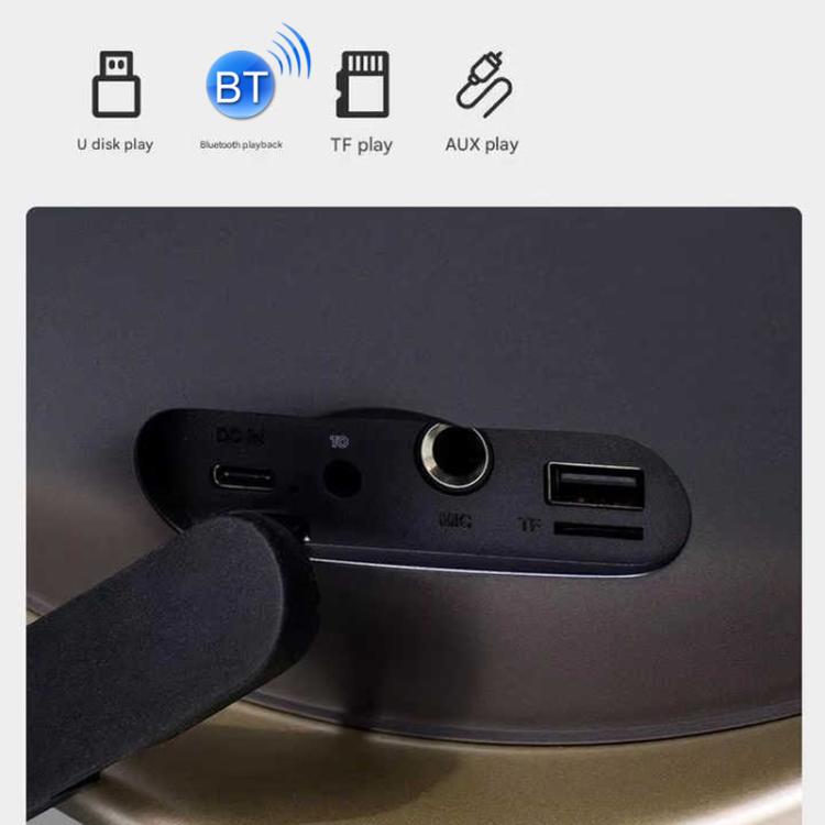 LP19 HI-FI Sound RGB Light BT Speaker Home System Theatre Music Player(Gold) - Desktop Speaker by buy2fix | Online Shopping UK | buy2fix