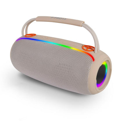 PRO13 20W Portable Outdoor IPX5 Stereo Soundbar Subwoofer RGB Wireless Speakers(White) - Waterproof Speaker by buy2fix | Online Shopping UK | buy2fix