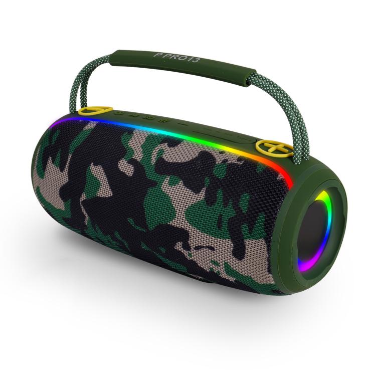 PRO13 20W Portable Outdoor IPX5 Stereo Soundbar Subwoofer RGB Wireless Speakers(Camouflage) - Waterproof Speaker by buy2fix | Online Shopping UK | buy2fix