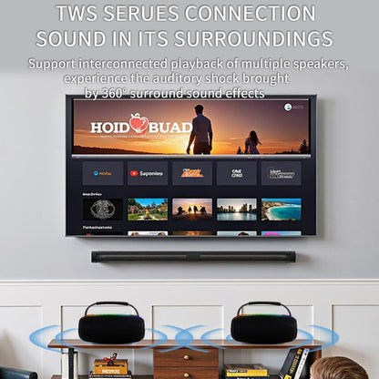 PRO13 20W Portable Outdoor IPX5 Stereo Soundbar Subwoofer RGB Wireless Speakers(Camouflage) - Waterproof Speaker by buy2fix | Online Shopping UK | buy2fix