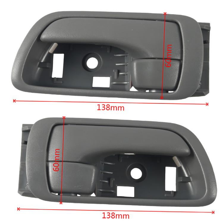 Pair Car Left and Right Door Inside Handle for Toyota Camry 2002-2006 69205-AA021, 69206-AA021(Grey) - Door Handles by buy2fix | Online Shopping UK | buy2fix