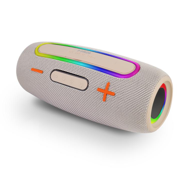 PRO9 20W Outdoor IPX6 Portable RGB Wireless Speakers Stereo Soundbar Subwoofer(White) - Waterproof Speaker by buy2fix | Online Shopping UK | buy2fix