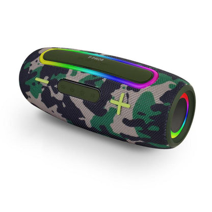 PRO9 20W Outdoor IPX6 Portable RGB Wireless Speakers Stereo Soundbar Subwoofer(Camouflage) - Waterproof Speaker by buy2fix | Online Shopping UK | buy2fix