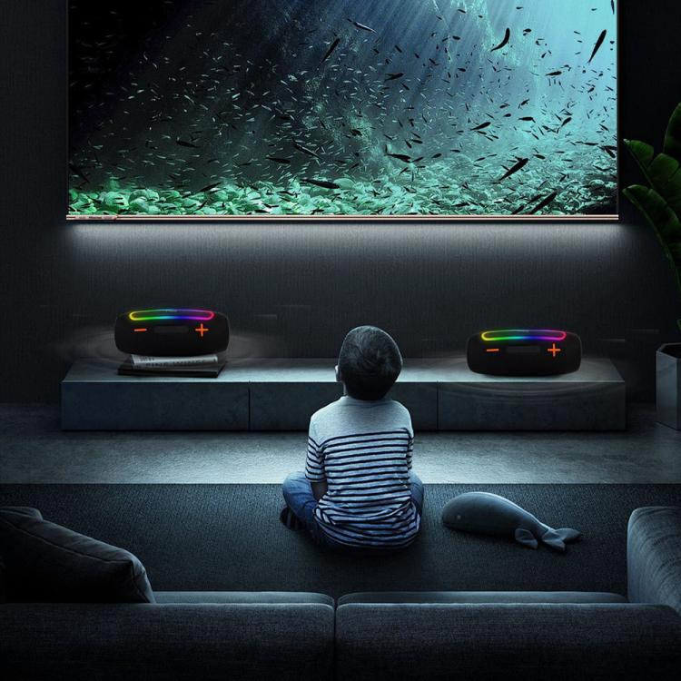 PRO9 20W Outdoor IPX6 Portable RGB Wireless Speakers Stereo Soundbar Subwoofer(Blue) - Waterproof Speaker by buy2fix | Online Shopping UK | buy2fix