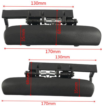 Pair Car Left and Right Door Outside Handle for Citroen Xsara 1997-2005 9101L9, 9101L8(Black) - Door Handles by buy2fix | Online Shopping UK | buy2fix